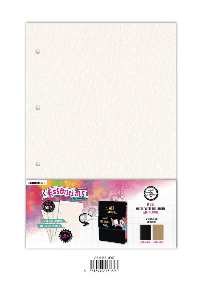 Package of 'Essentials' mixed media art paper with a white background