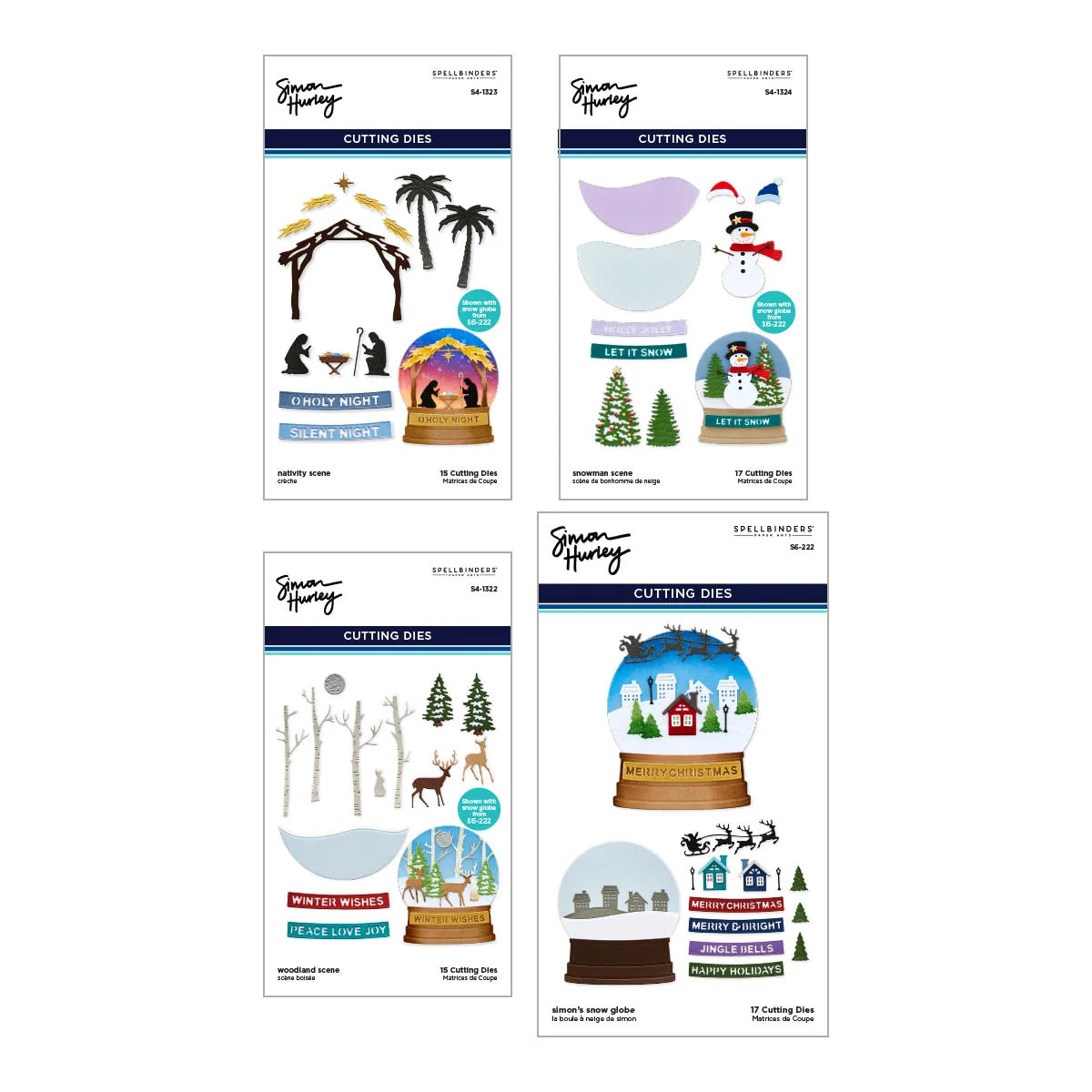 Spellbinders Simon's Snow Globe Dies Bundle