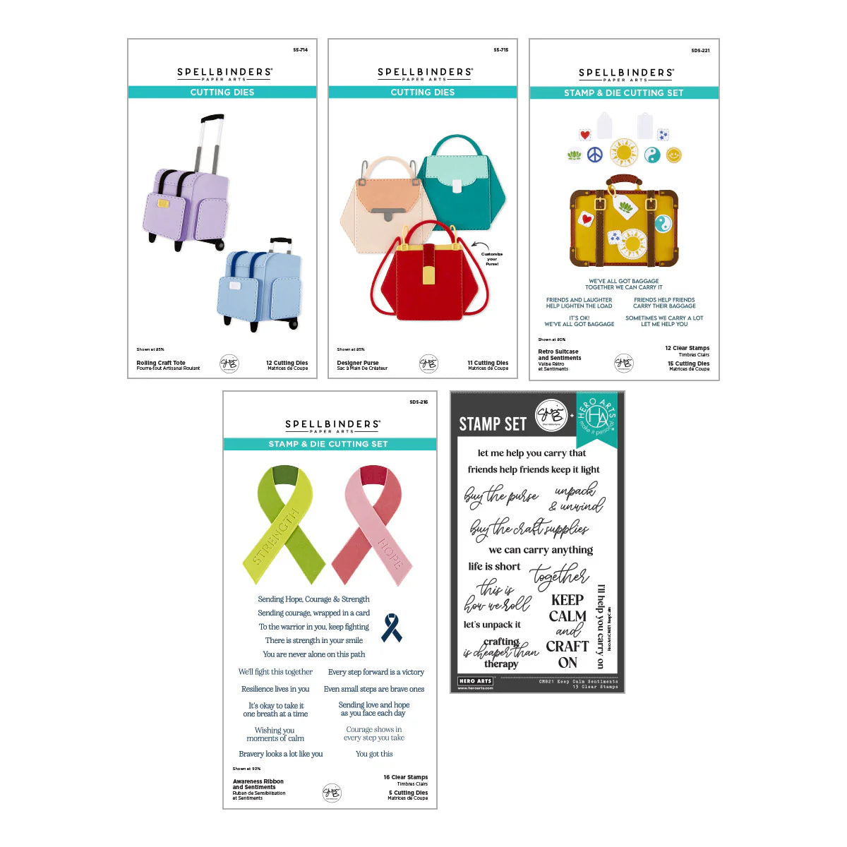 Spellbinders We All Have Baggage I Want It All Bundle!