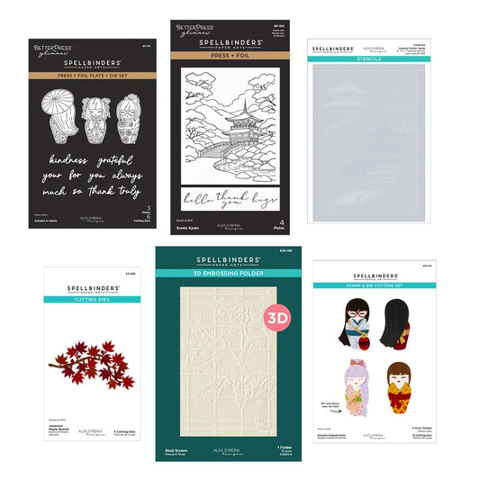 Spellbinders Autumn in Kyoto Curated Bundle by Alex Syberia