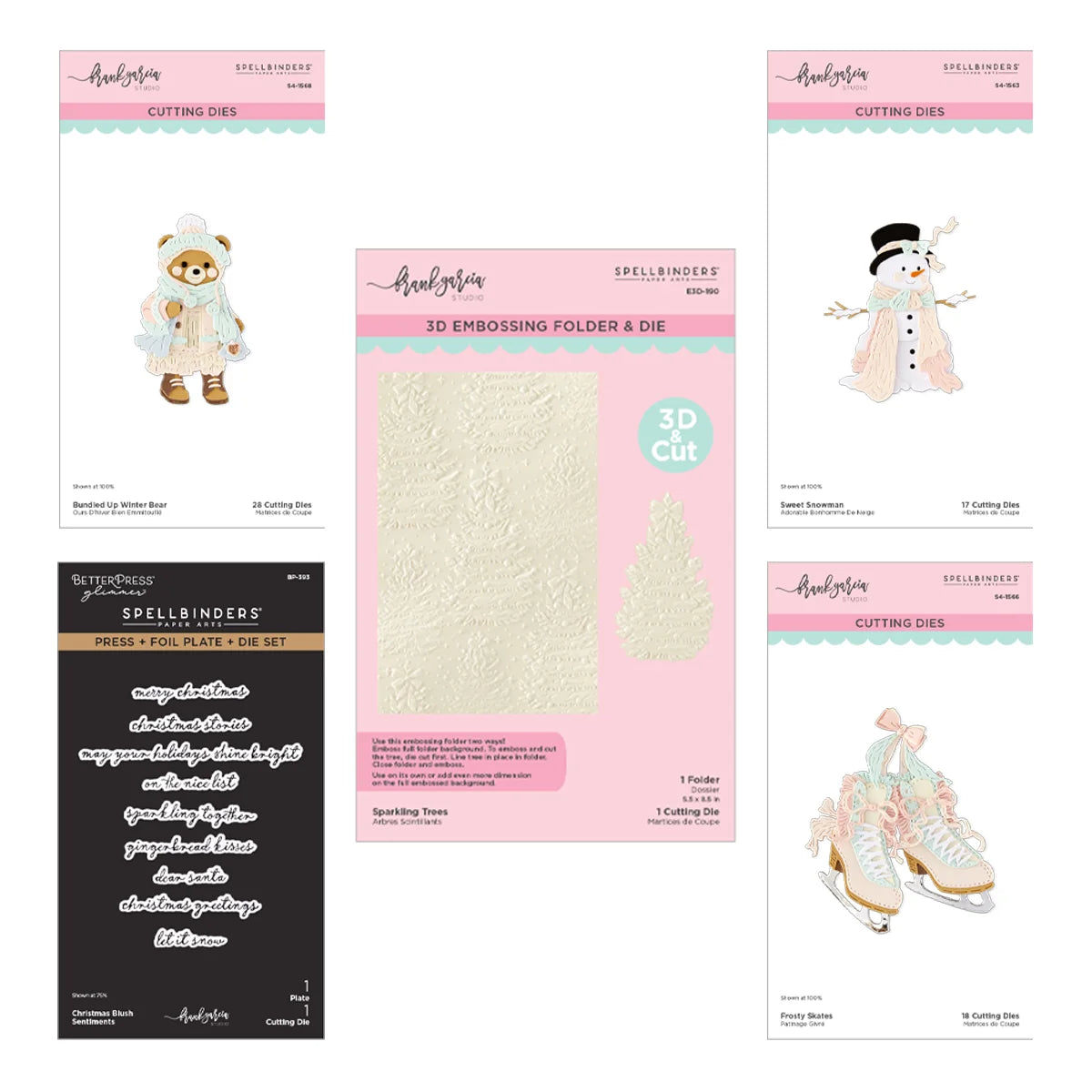 Spellbinders Christmas Blush I Want It All! Bundle by Frank Garcia