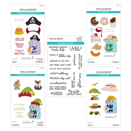 Spellbinders Snack Goals I Want It All! Bundle
