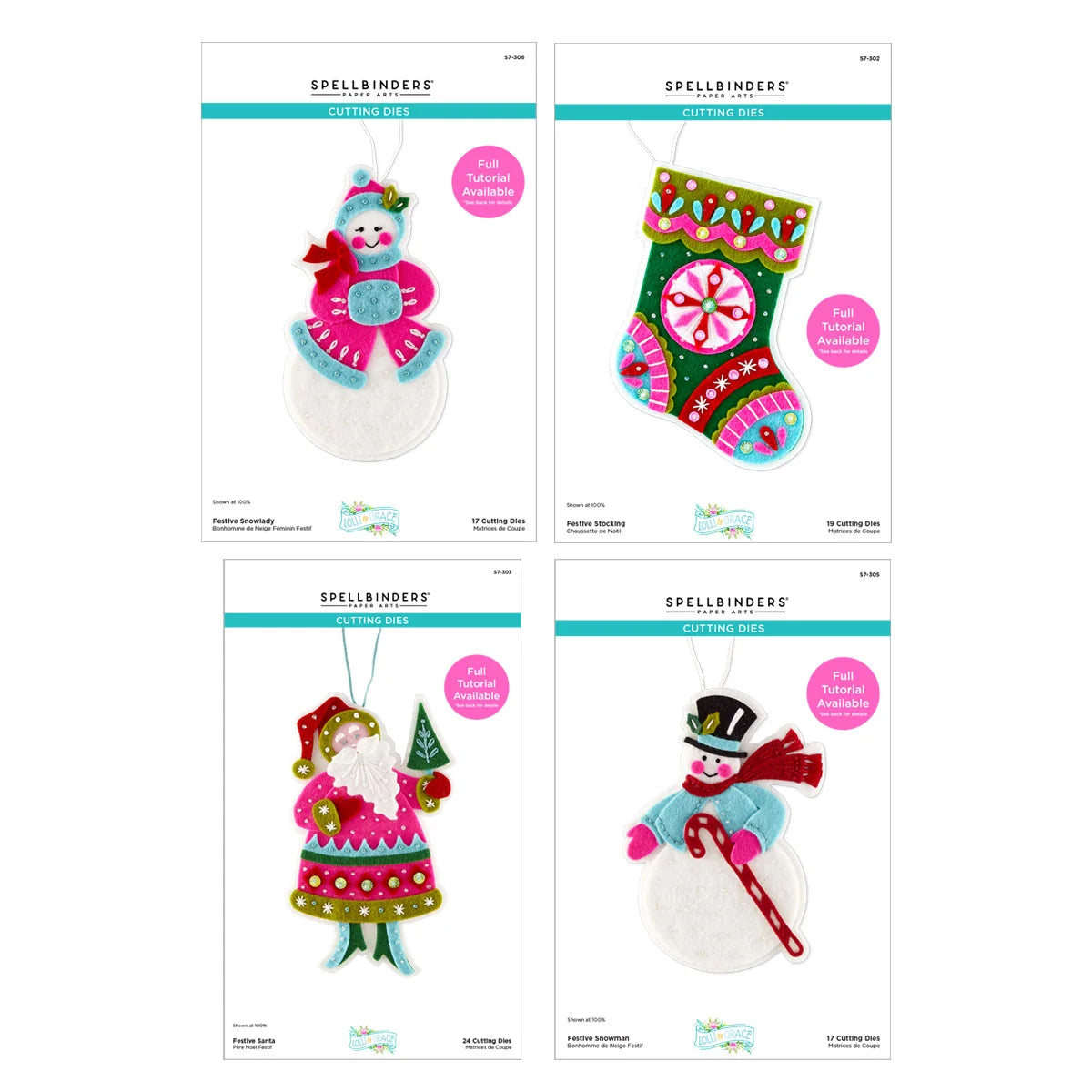 Spellbinders Festive Felt Christmas I Want It All! Bundle