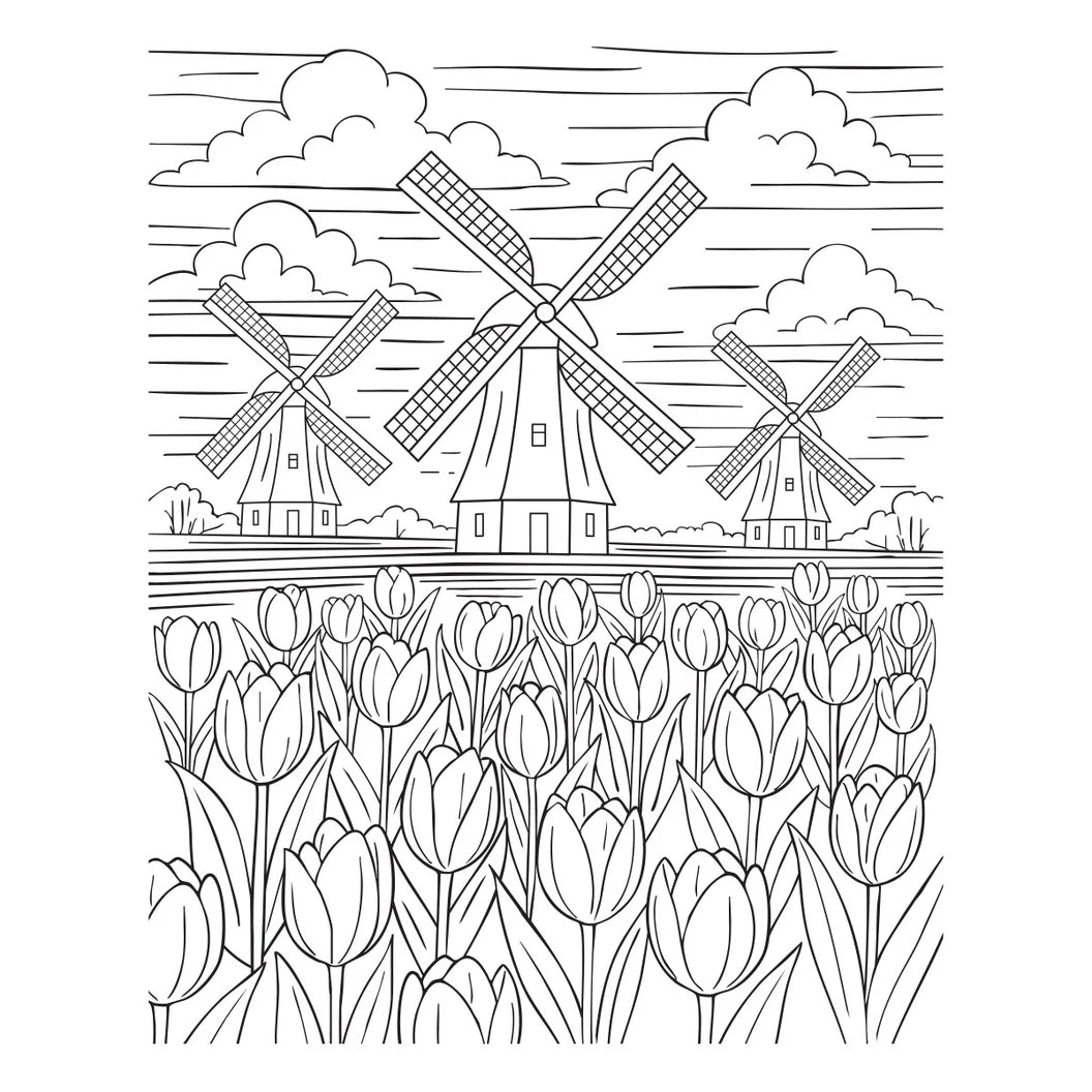 Spellbinders betterpress and foil tulip panel for cards