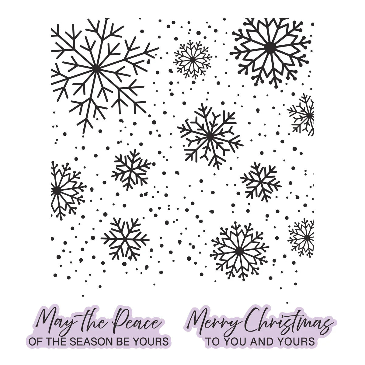 Spellbinders Winter Peace Press + Foil Plate & Die Set