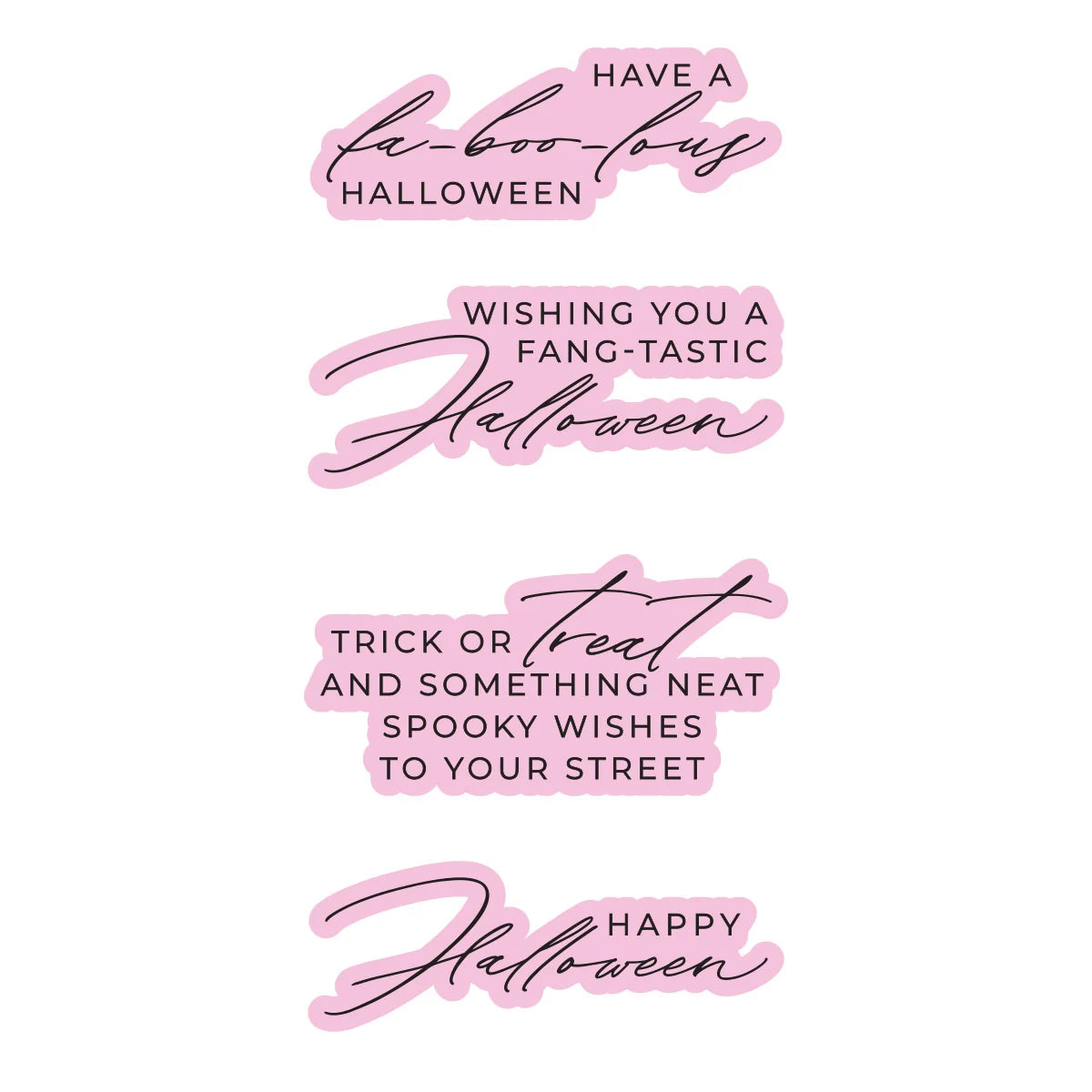 Spellbinders Happy Halloween Sentiments Press + Foil Plate & Die Set