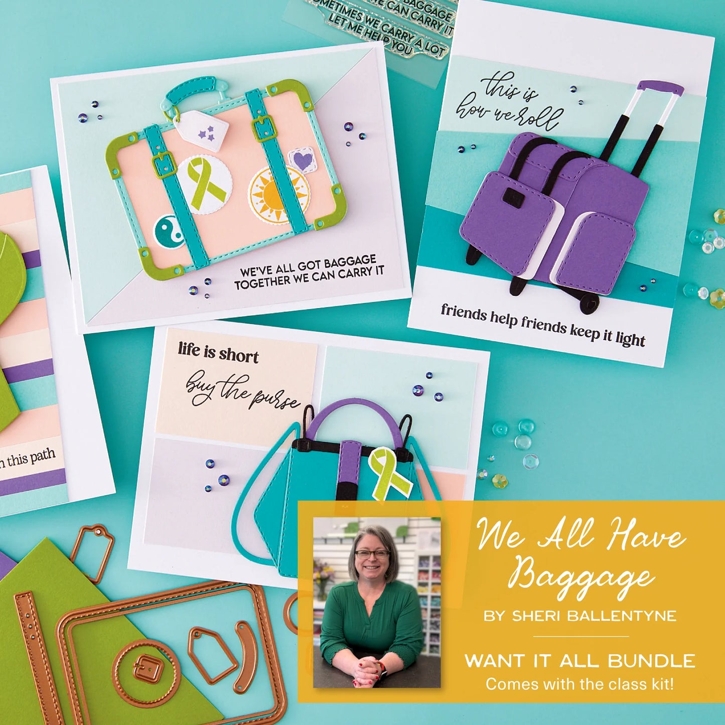 Spellbinders We All Have Baggage I Want It All Bundle!