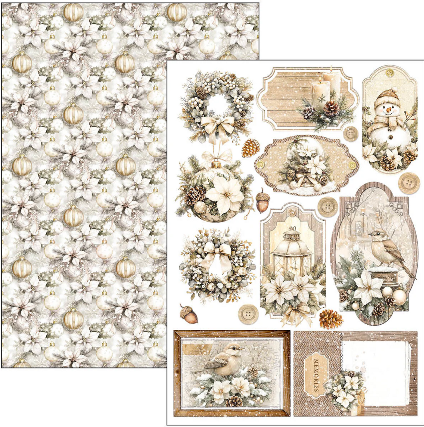 Winter Season Creative Pad A4 9/Pkg