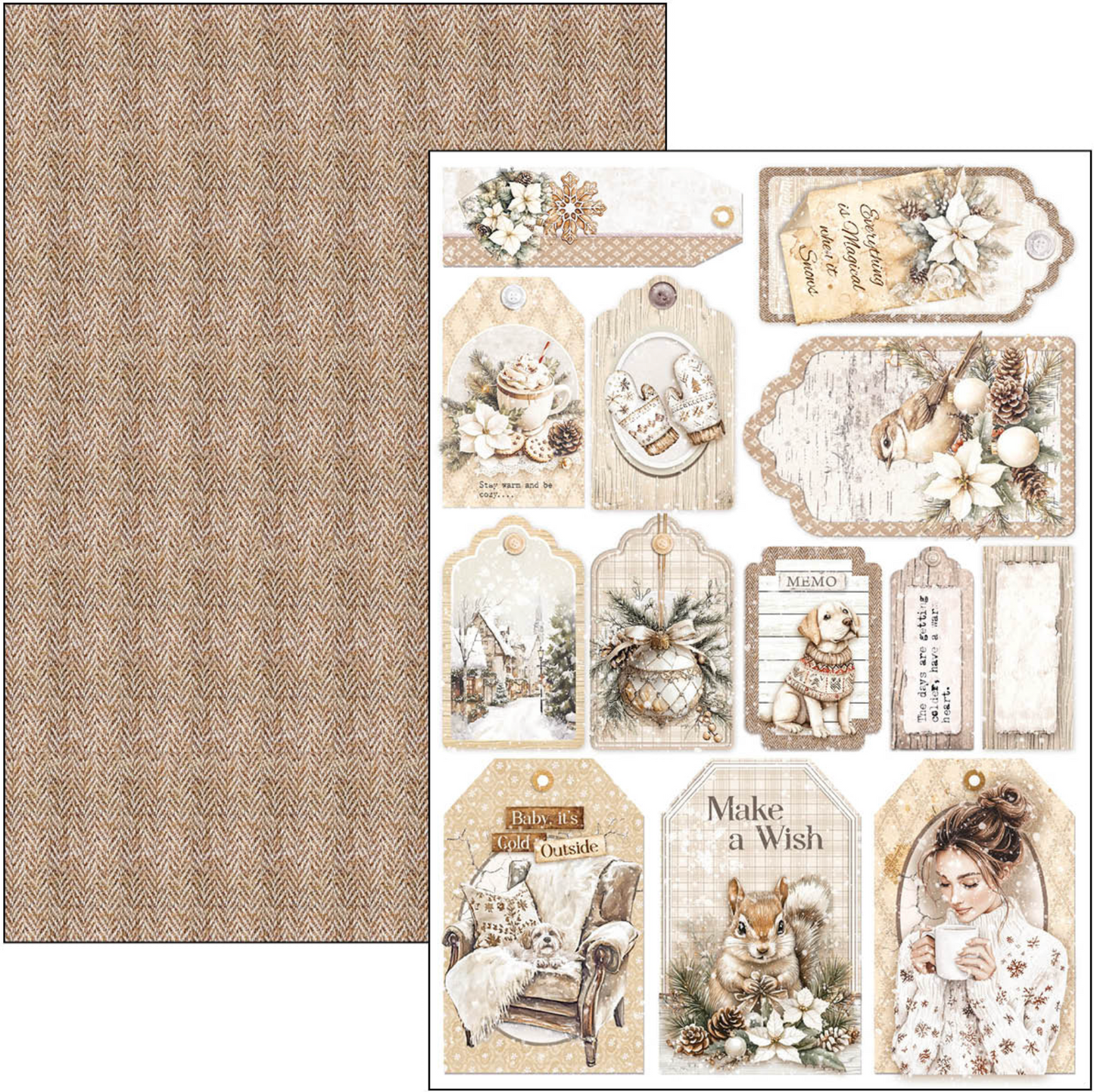 Winter Season Creative Pad A4 9/Pkg