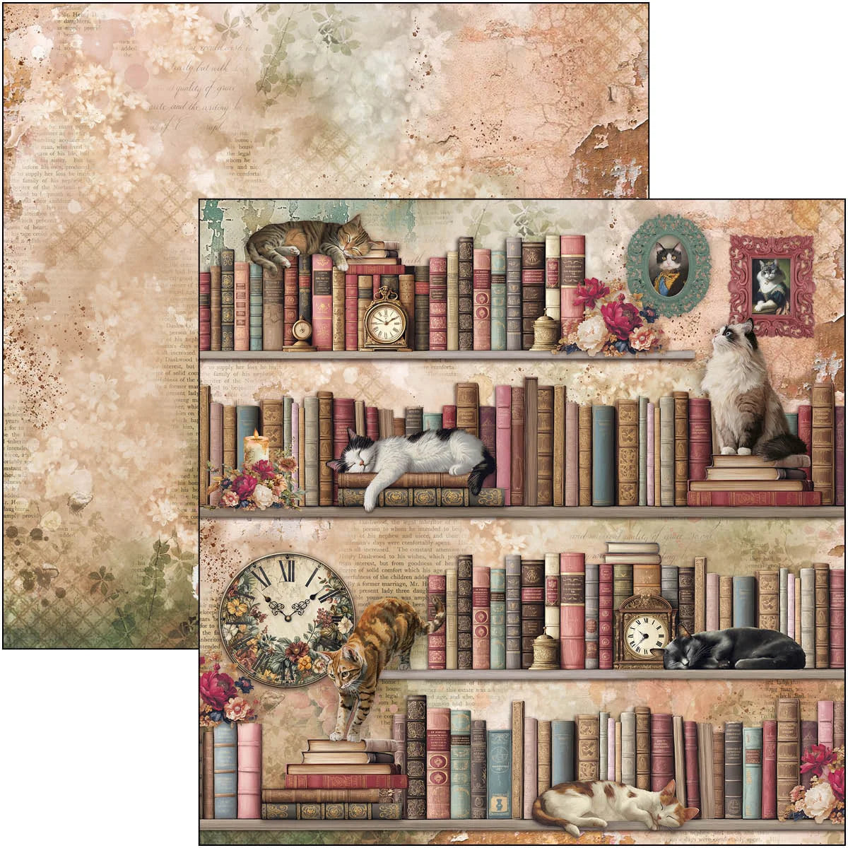 Book Lovers Paper Pad 12"x12 by Ciao Bella