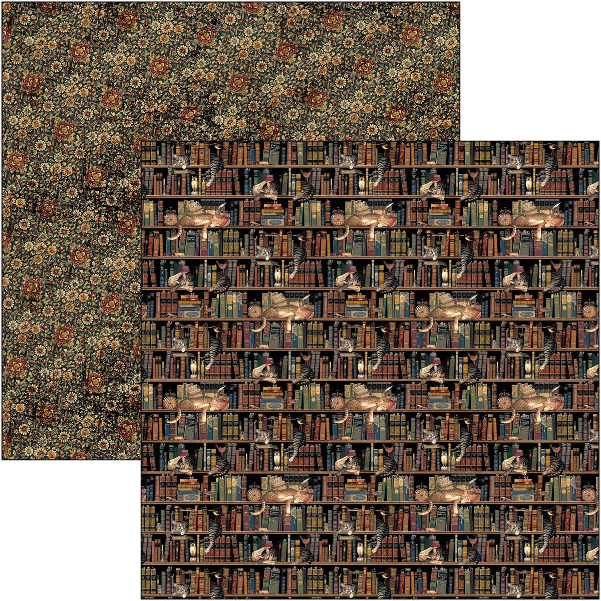 Book Lovers Patterns Pad 12"x12 by Ciao Bella