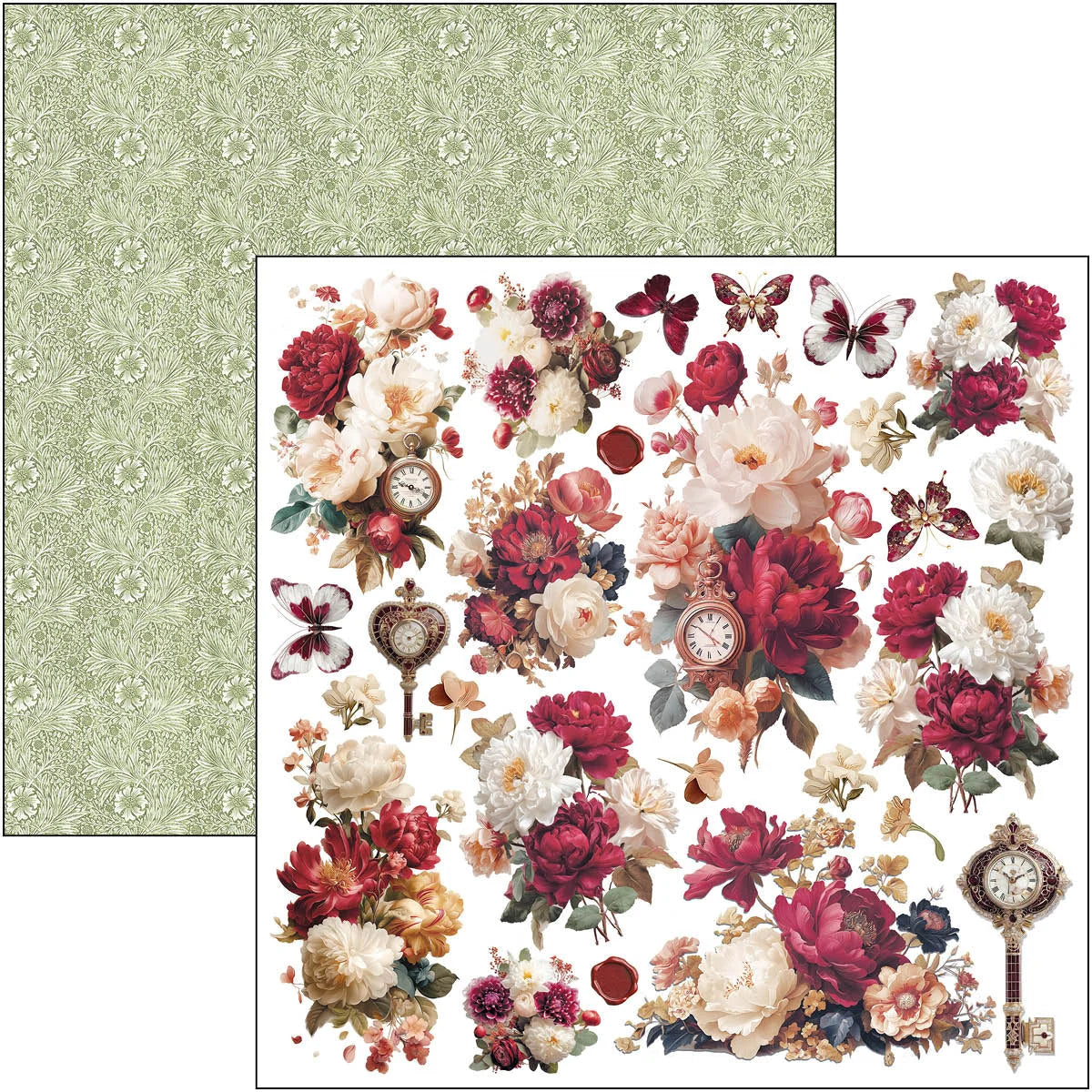 Book Lovers Patterns Pad 12"x12 by Ciao Bella