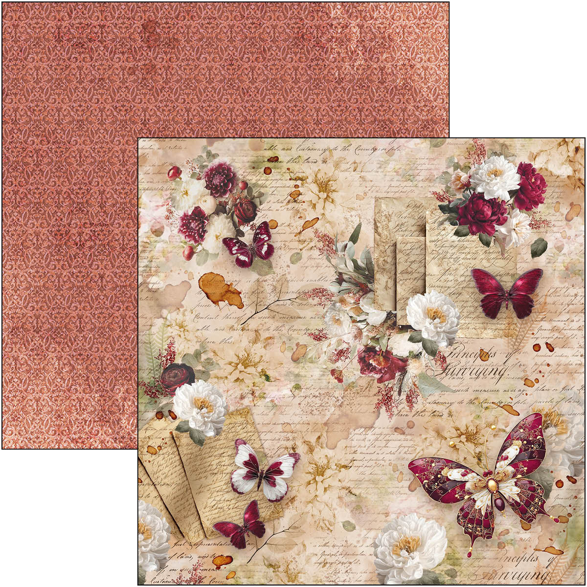 Book Lovers Patterns Pad 12"x12 by Ciao Bella