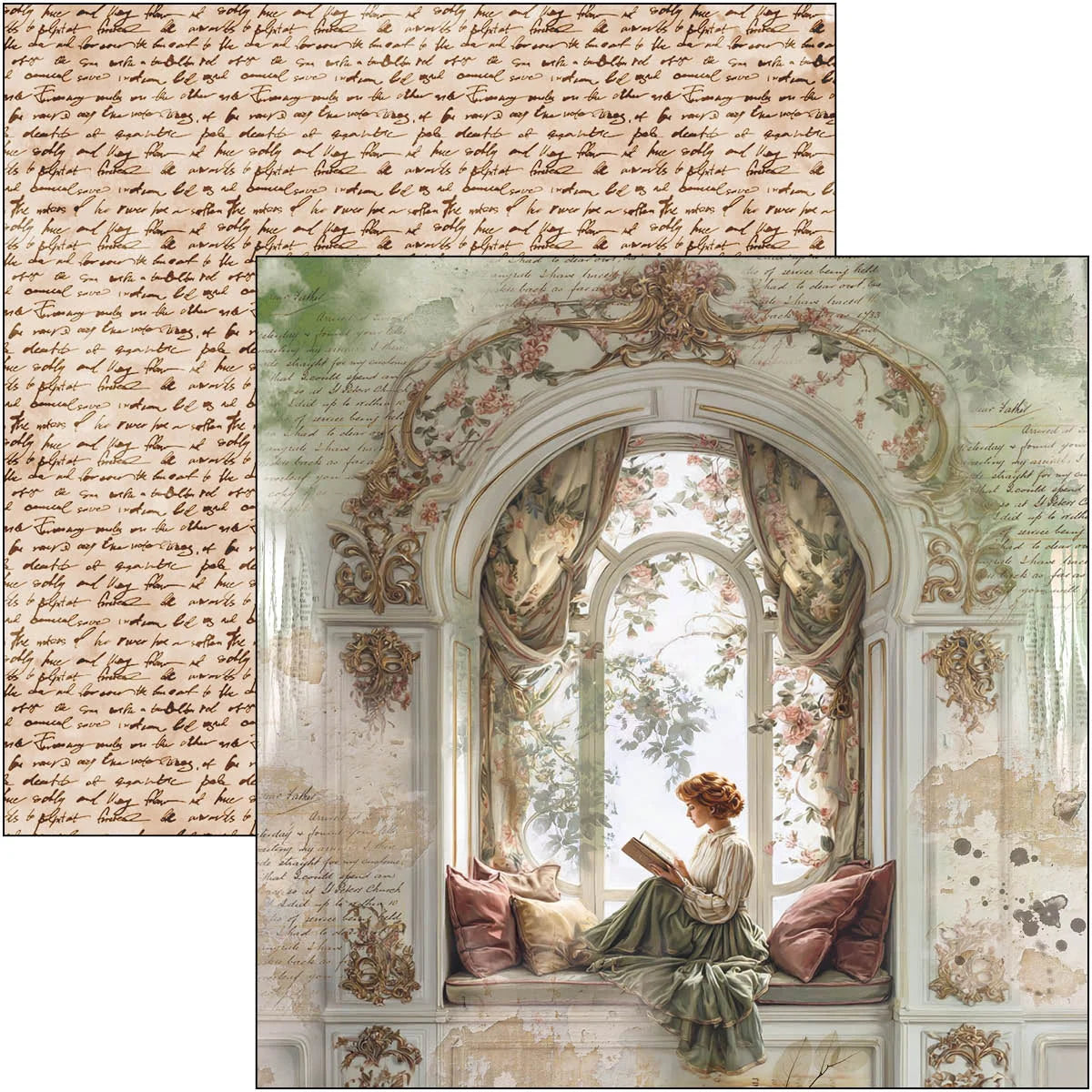 Book Lovers Patterns Pad 12"x12 by Ciao Bella