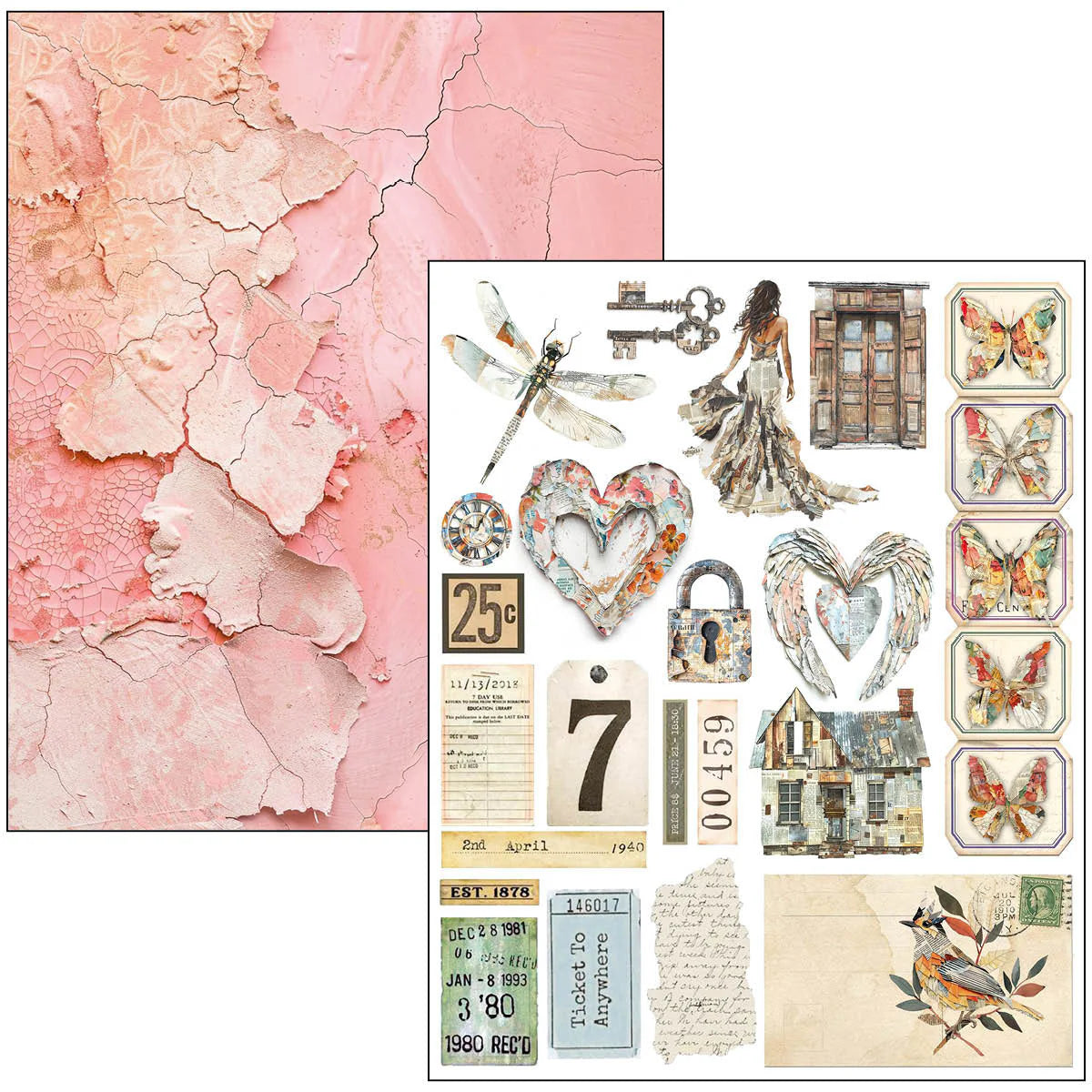 Ciao Bella Mixed Media Book The Sound of Spring A4 Maxi