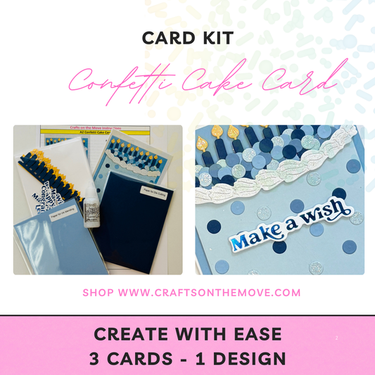 Confetti Candle Cake Card Kit