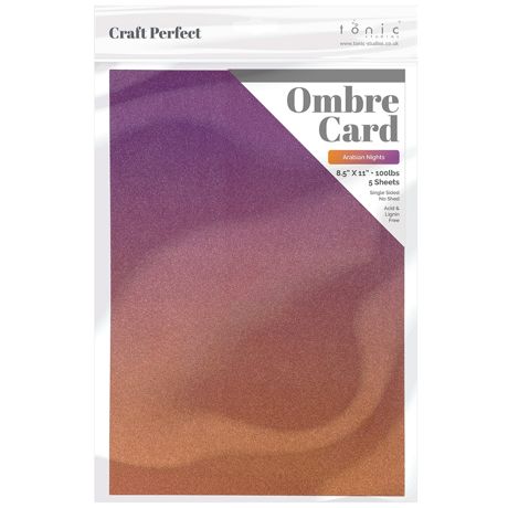Craft Perfect Ombre Glitter Cardstock 8.5"X11"