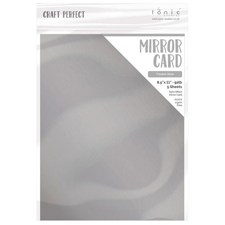 Craft Perfect Satin Mirror Cardstock 8.5"X11" 5/Pkg