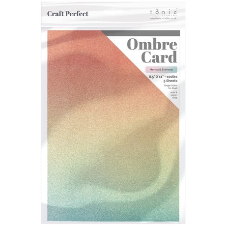 Craft Perfect Ombre Glitter Cardstock 8.5"X11"
