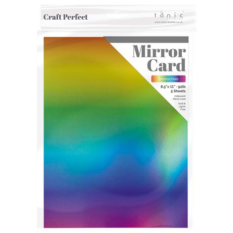 rainbow ombre foil cardstock for paper crafting