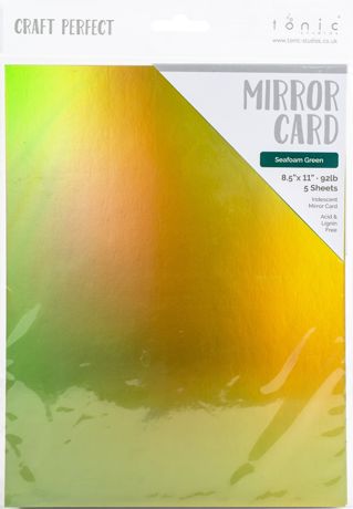 Craft Perfect Iridescent Mirror Cardstock 8.5"X11" 5/Pkg