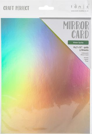 Craft Perfect Iridescent Mirror Cardstock 8.5"X11" 5/Pkg