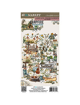 49 and Market Campfire Memories Laser Cuts Fishing Elements