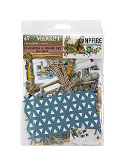 49 and Market Campfire Memories Ephemera and Frame Set