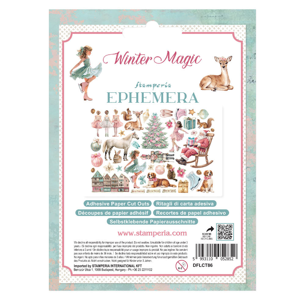 Stamperia Adhesive Ephemera Winter Magic