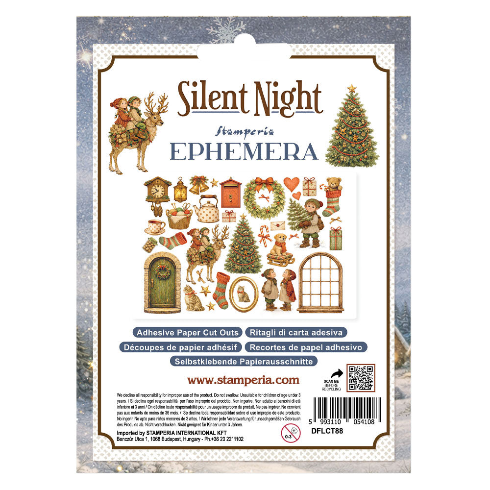 Stamperia Adhesive Ephemera Silent Night