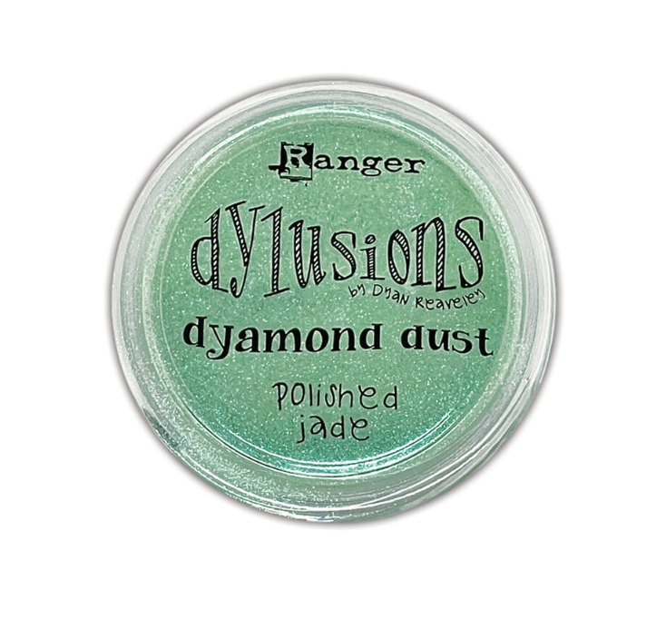green mixed media pigment powder