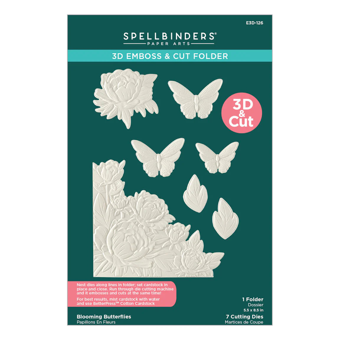 Spellbinders embossing folder for card making