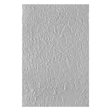 3D embossing folder with crackled paint finish for paper crafting