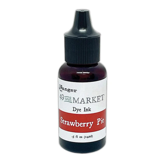 Bottle of 49 and Market Dye Ink in Strawberry Pie color on a white background