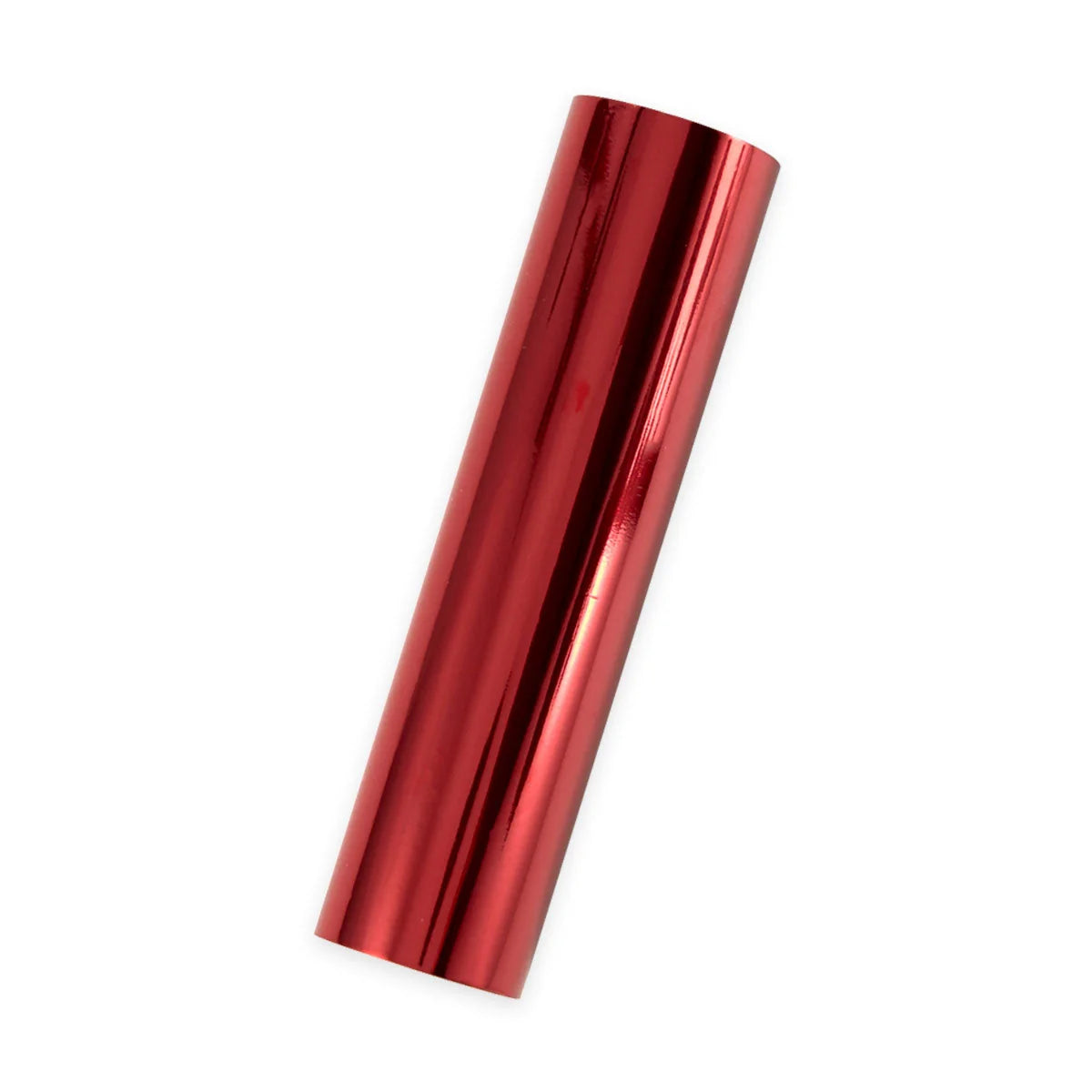 Spellbinders single roll of red metallic glimmer foil on white background