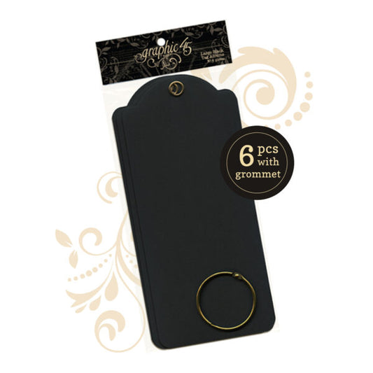 Black phone case with grommet and packaging on a white background