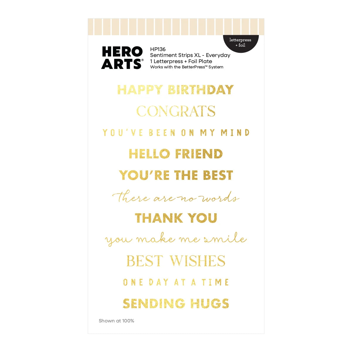 Hero Arts Say It With Style Letterpress & Foil and Die Bundle