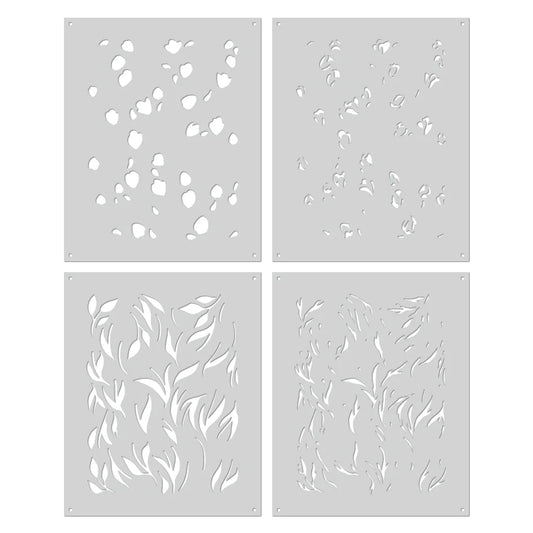 pretty tulip layered stencils for cards