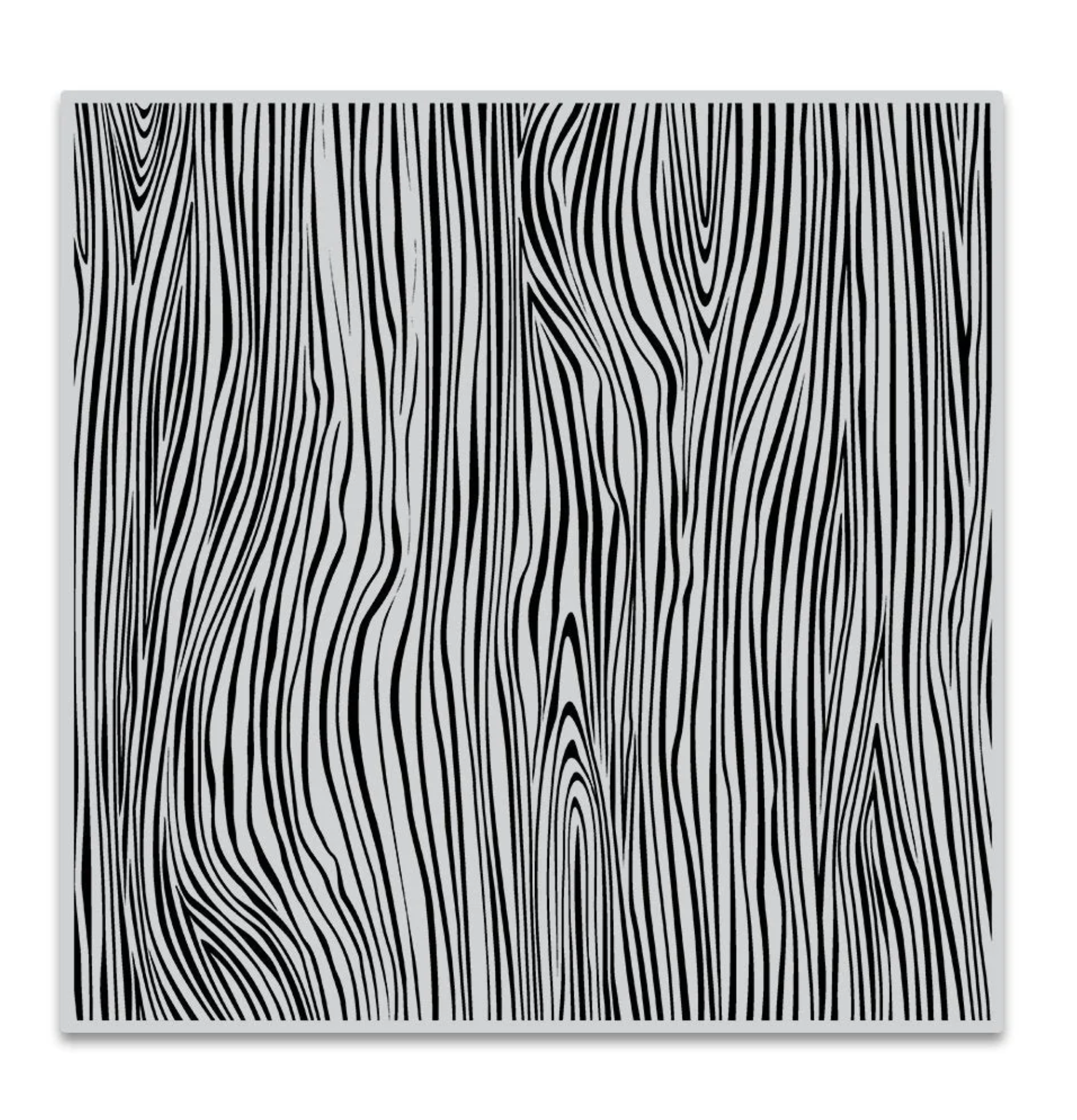 square wooden grain pattern on a white background