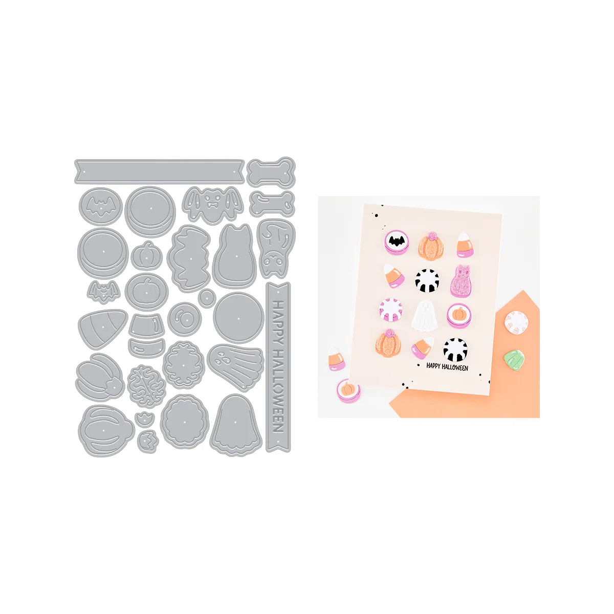 Hero Arts Candy Kebob Halloween Add-On Die Set by Carly Tee