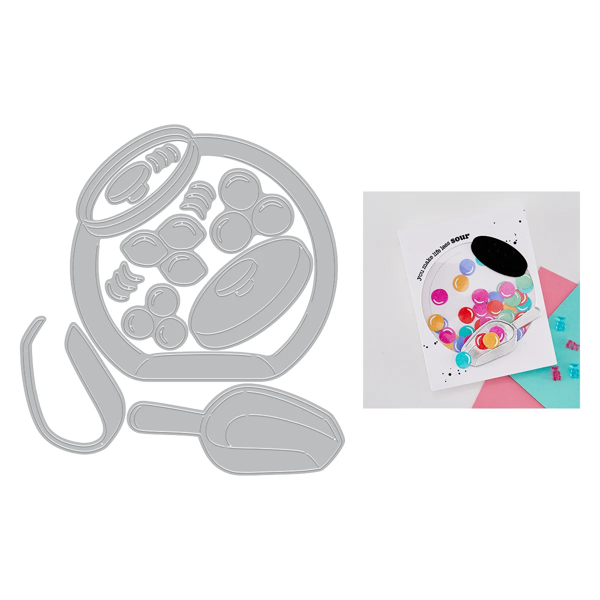 Hero Arts Penny Candy Jar Die Set by Carly Tee