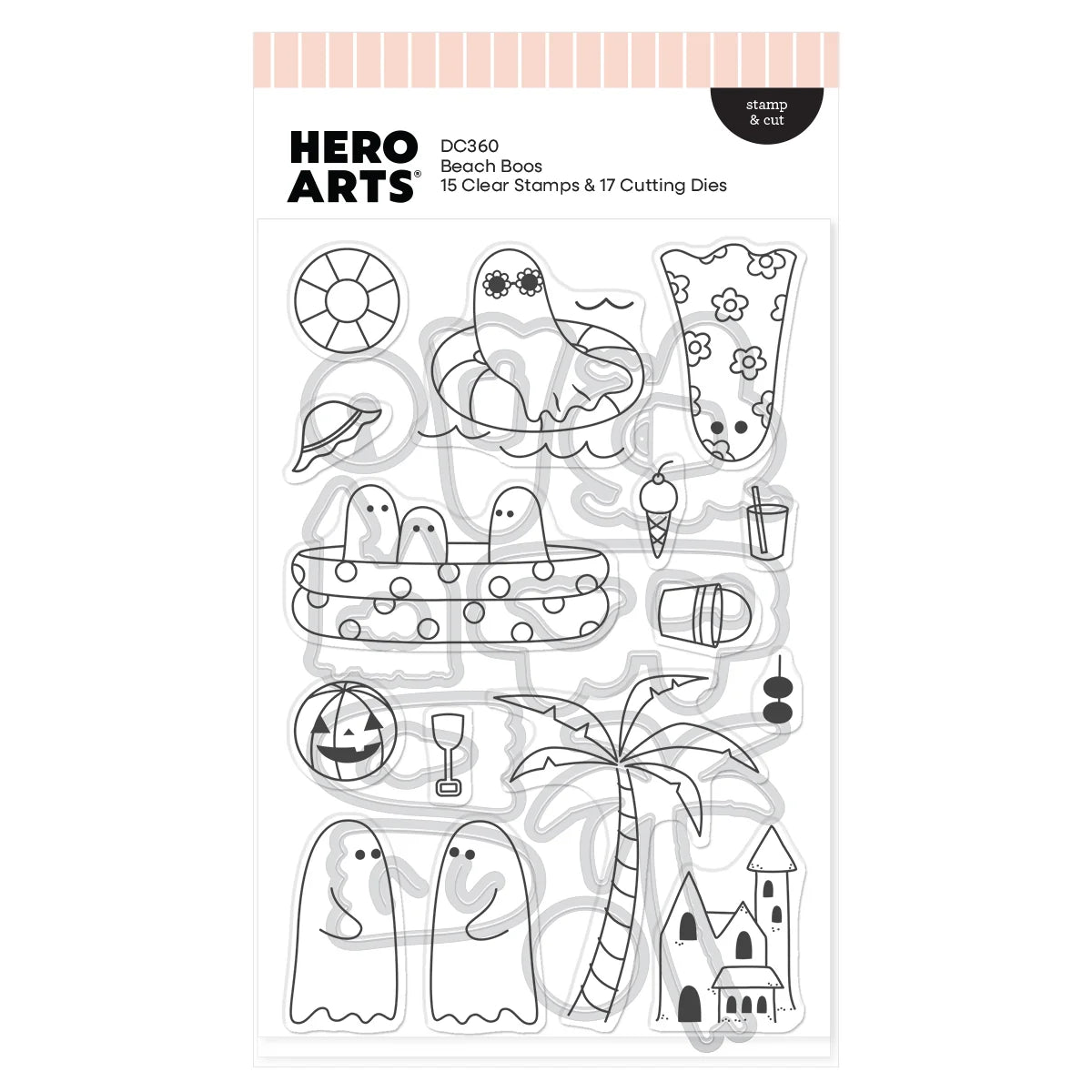 Hero Arts Beach Boos Stamp & Cut
