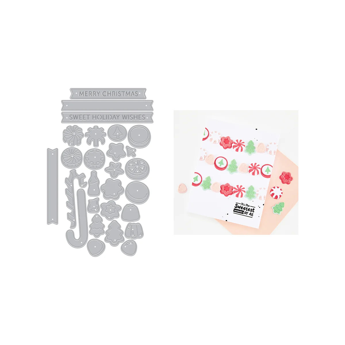 Hero Arts Candy Kebob Christmas Add-On Die Set by Carly Tee