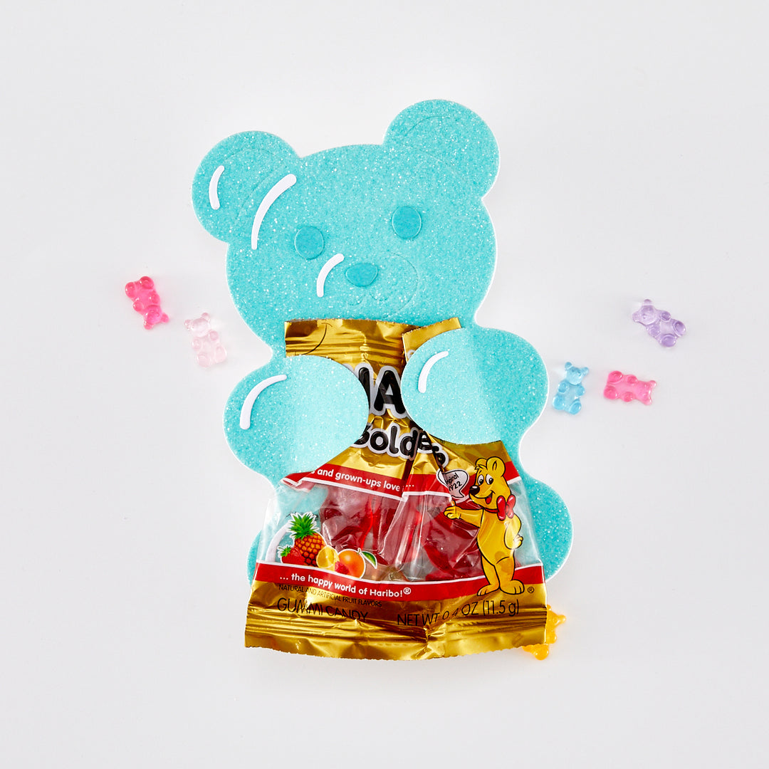 Gummy bear paper craft treat card