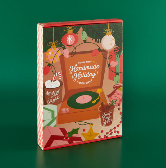 Hero Arts Handmade Holiday card kit with stamps, dies, paper, and more