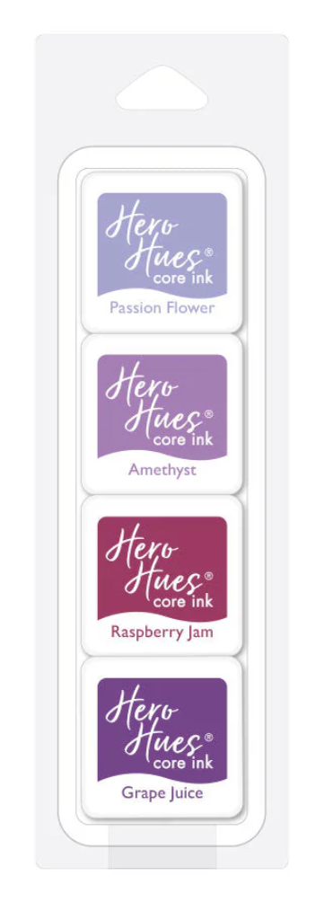 Purple hues ink cubes from Hero Arts