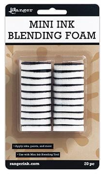 Packaging of Mini Ink Blending Foam with Ranger brand on a beige background