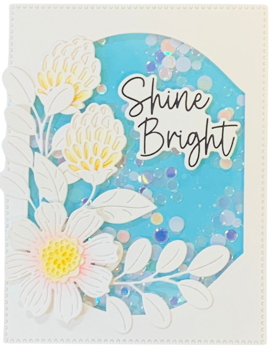 Shine Bright A2 Shaker Card