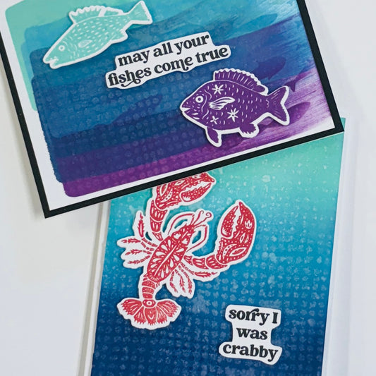 Simon Hurley Fish Frenzy Stencil