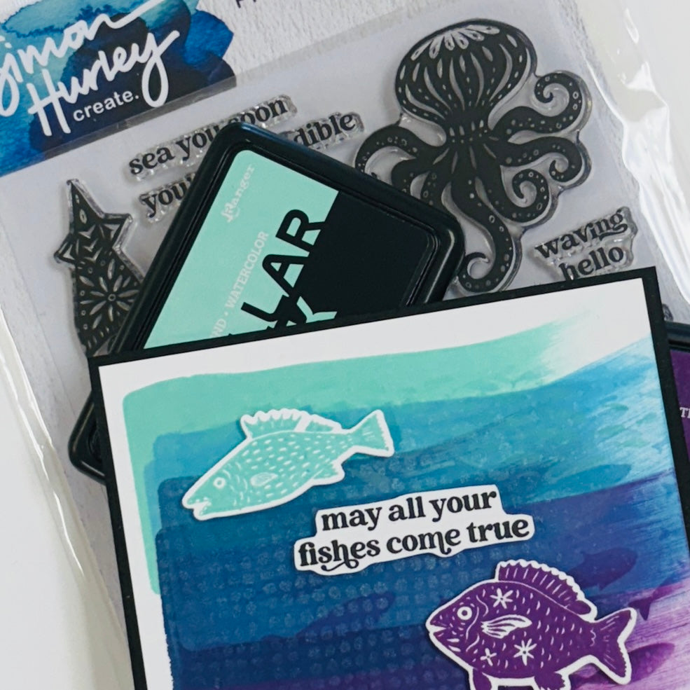 Simon Hurley Fish Frenzy Stencil